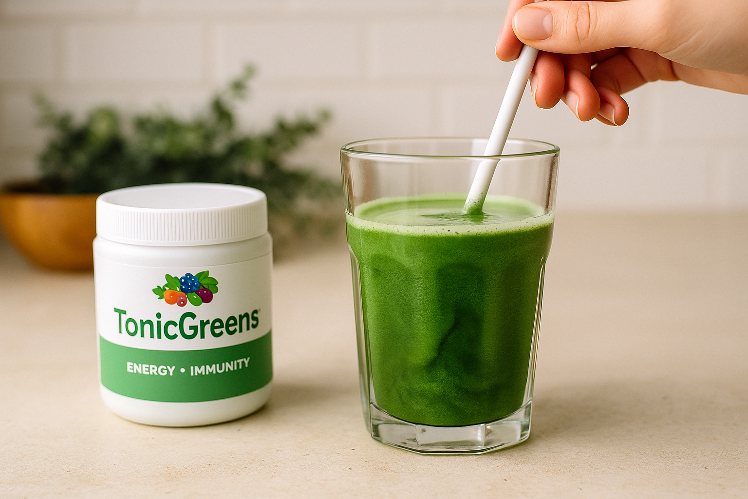 How to Use TonicGreens - Scoop with Smoothie