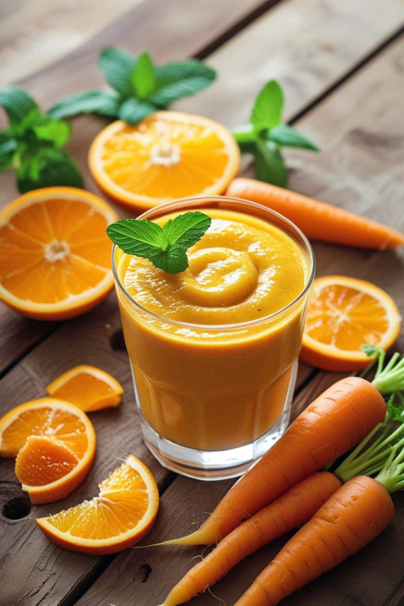 Orange Carrot Turmeric Smoothie