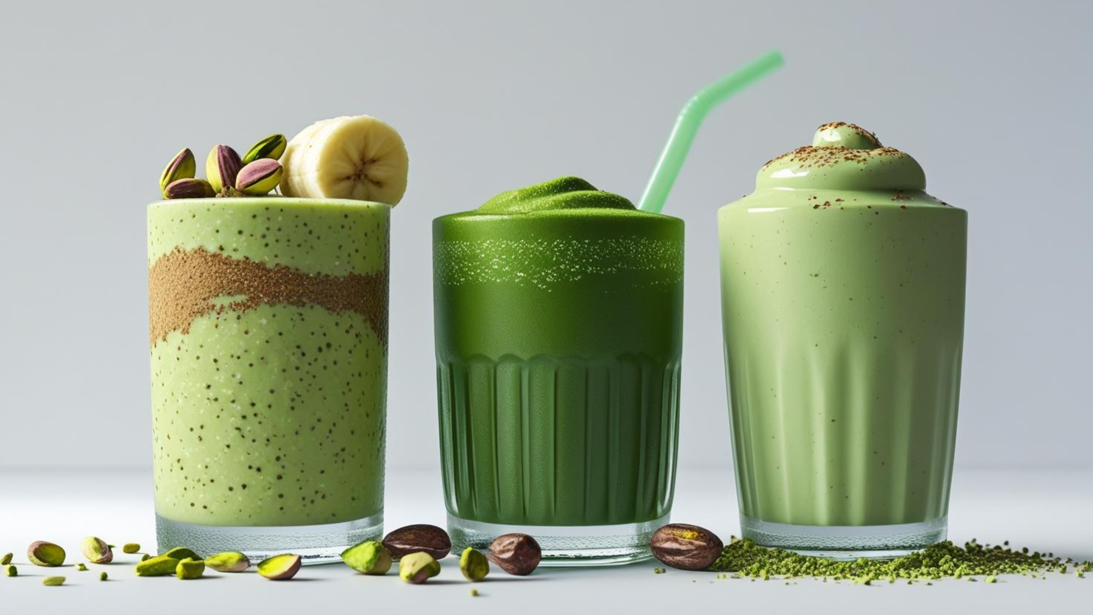 3 Pistachio Smoothies for Glowing Skin & Energy