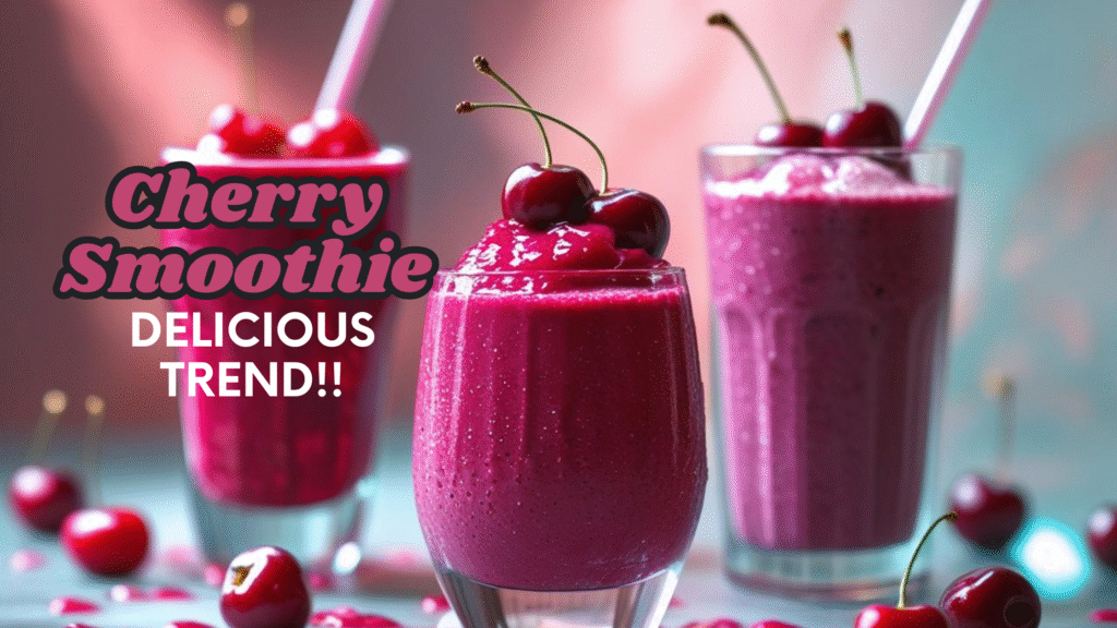 Cherry Smoothie: A delicious and well-being trend!