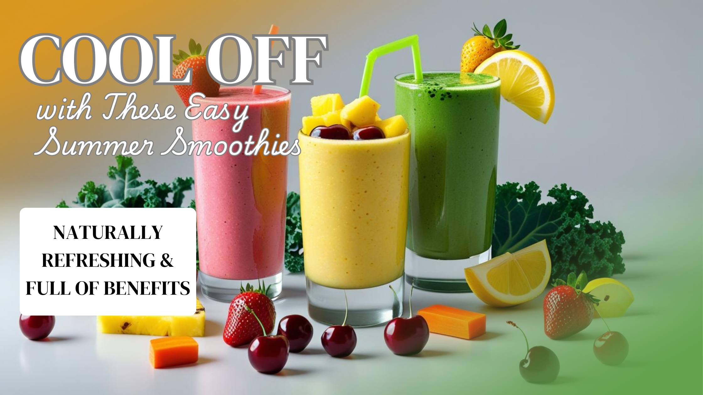 Easy Summer Smoothies Banner