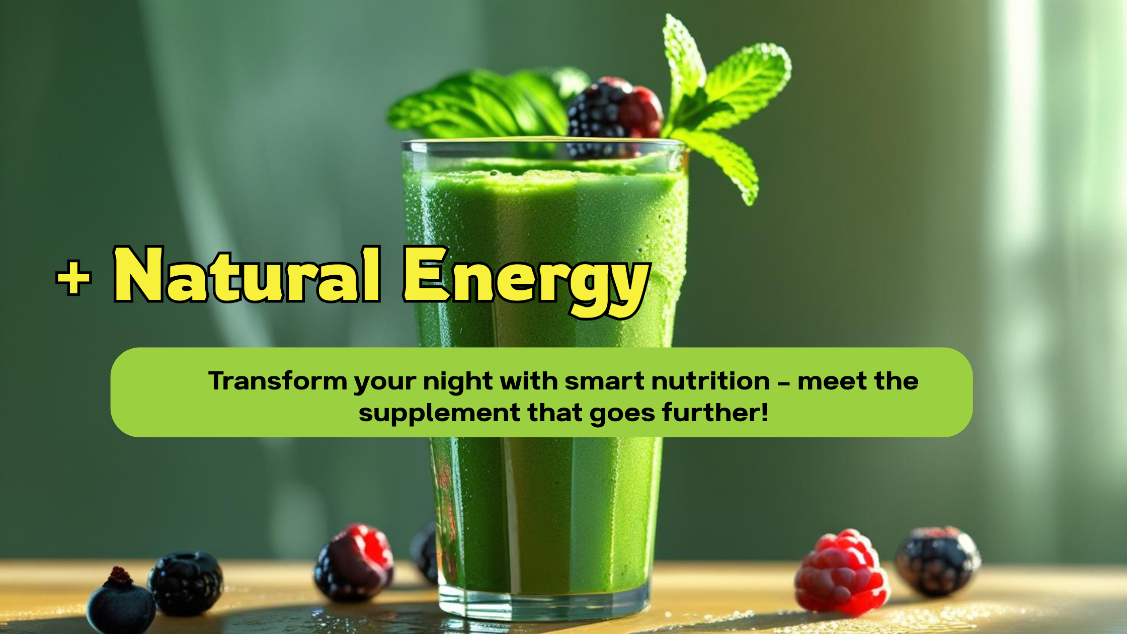 Green smoothie with energy support from TonicGreens