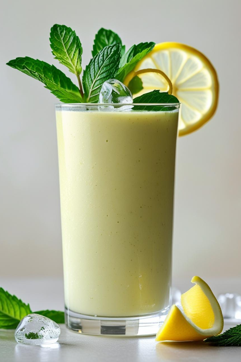 Peach Green Tea Ginger Smoothie