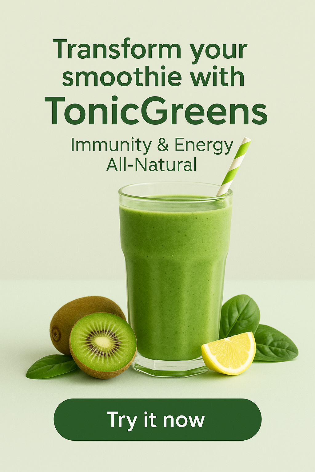 Boost your smoothie with a green superfood blend