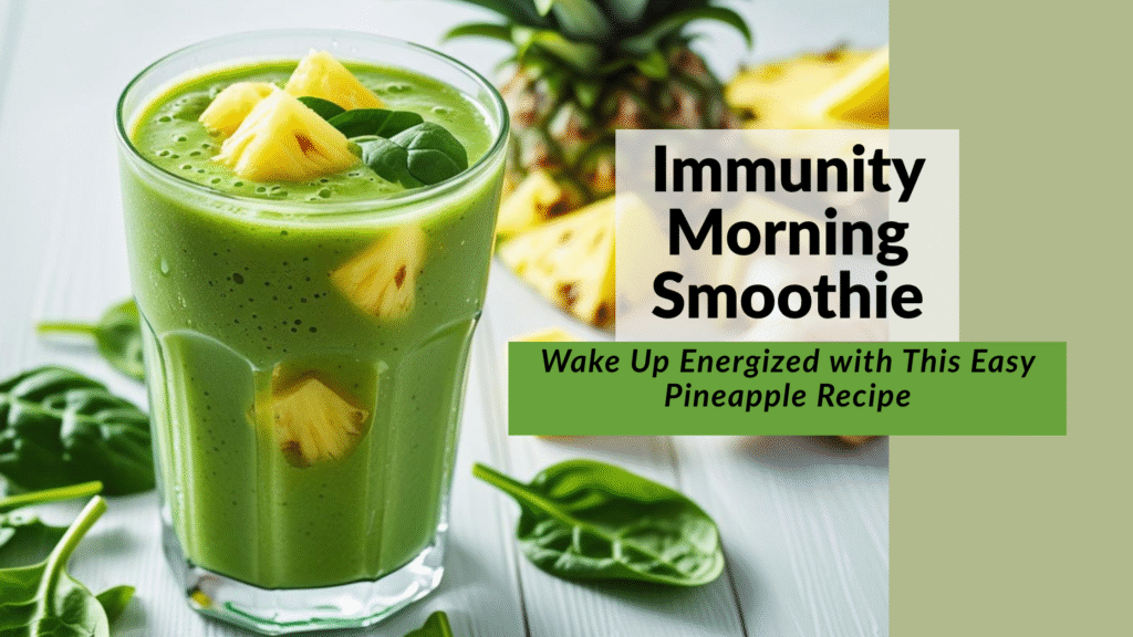 Immunity Morning Smoothie: Wake Up Energized with This Easy Pineapple Recipe
