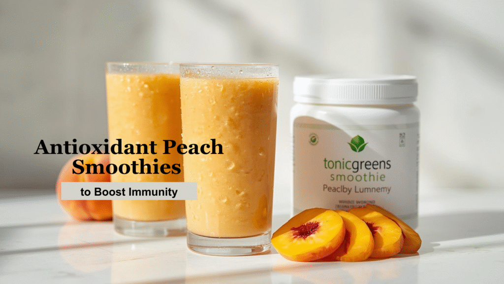 Peach Immunity Smoothies (with TonicGreens): Easy, Powerful, and Delicious