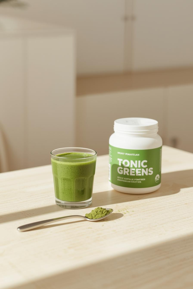 TonicGreens superfood green drink blend for immune support and daily nutrition